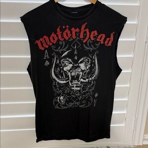 Motörhead Sleeveless Black Graphic Tee 20" pit to pit